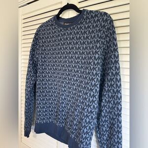MICHAEL KORS LONG SLEEVE MONOGRAM SWEATER SWEATSHIRT UNISEX SIZE SMALL